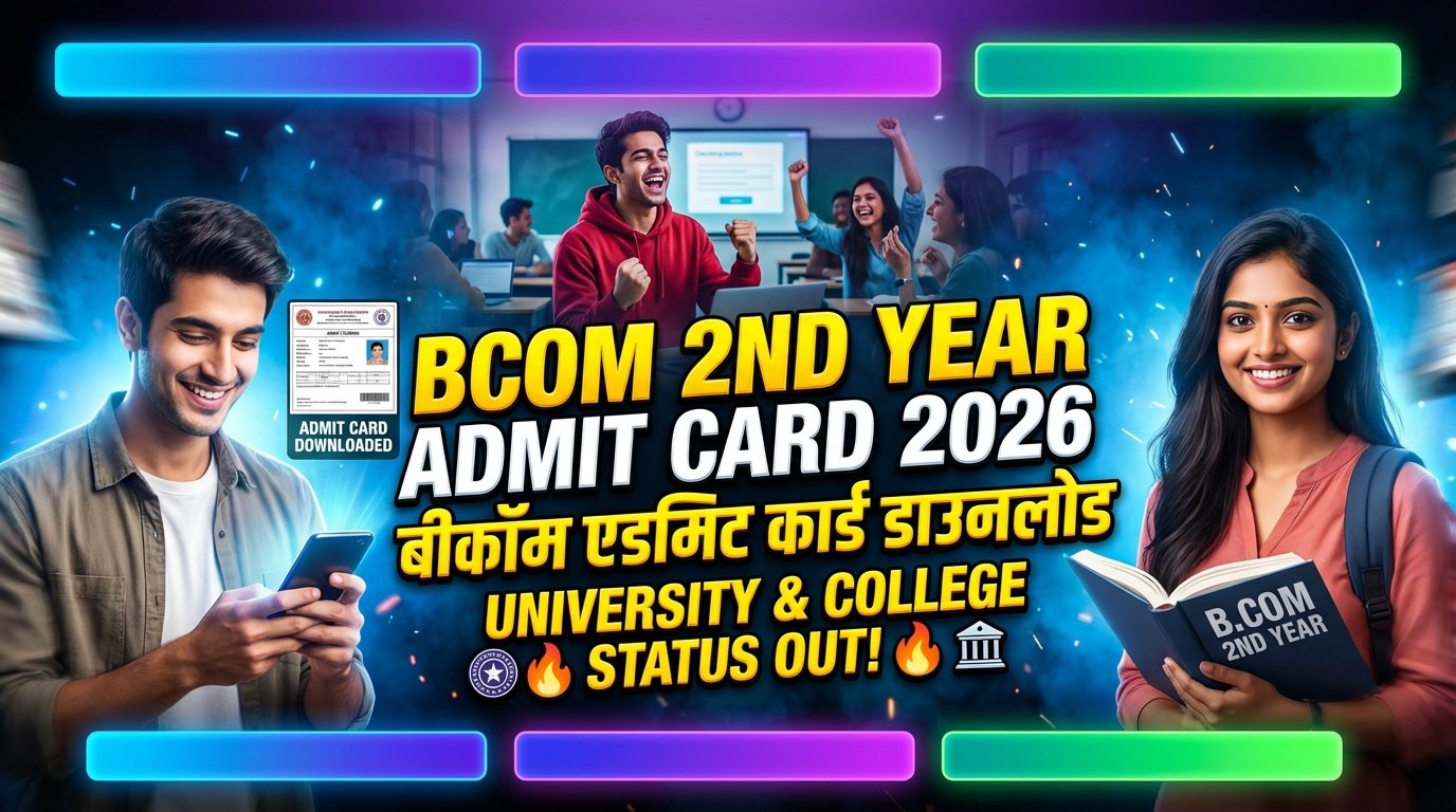 B.com 2nd Year Admit Card 2026