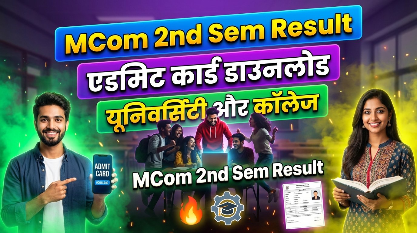 Mcom 2nd semester Result 2026