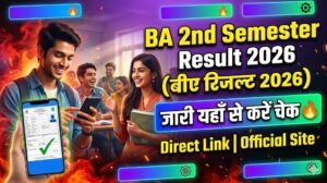 BA 2nd semester Result 2026