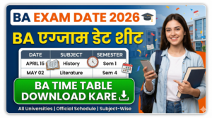 BA Exam date 2026