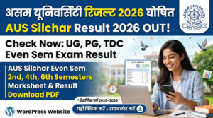 Assam University Result 2026