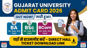 Gujarat University Admit Card 2026