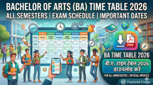 Bachelor of Arts Time Table 2026