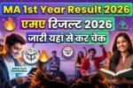 MA 1st year Result 2026