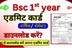 Bsc 1st Year Admit Card 2026