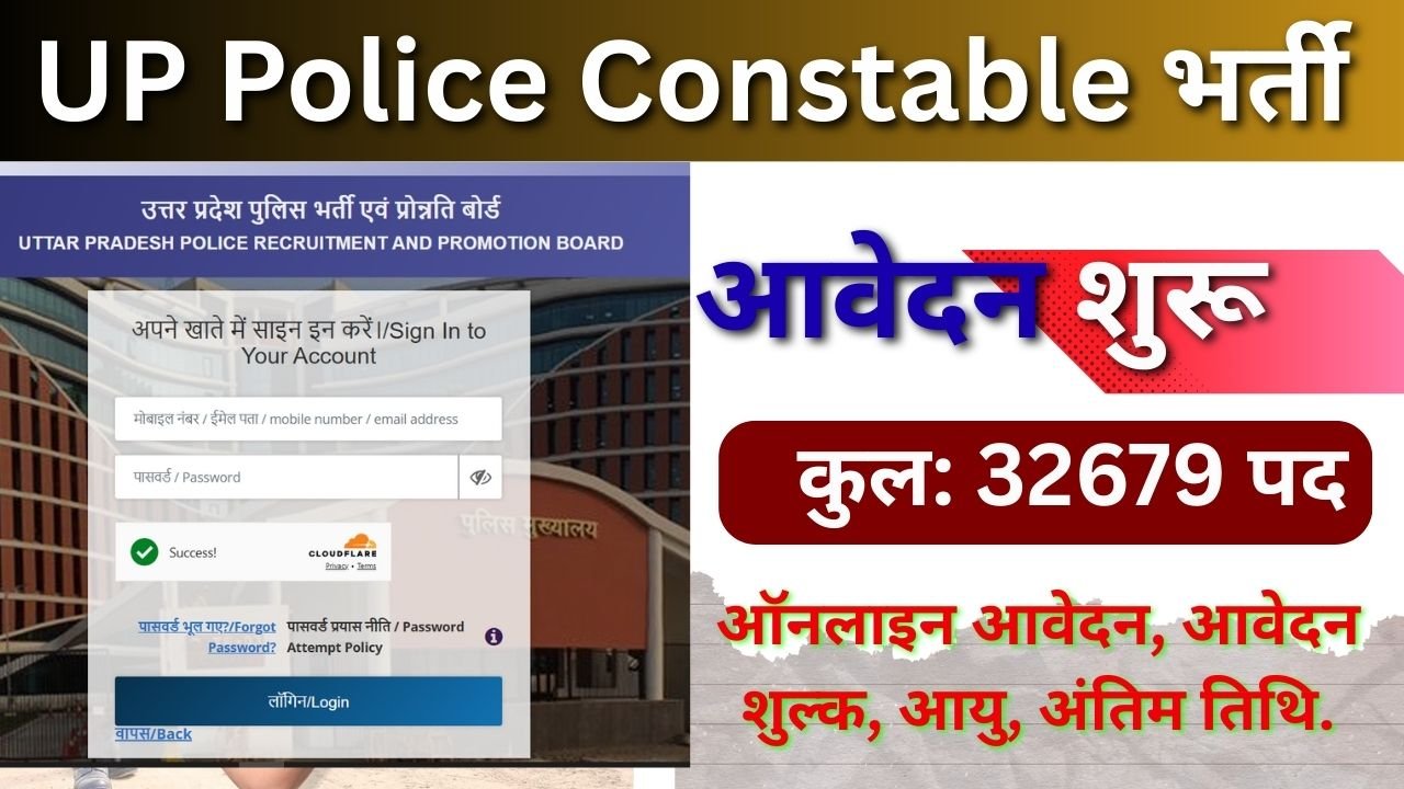 UP Police Constable Online Form 2026