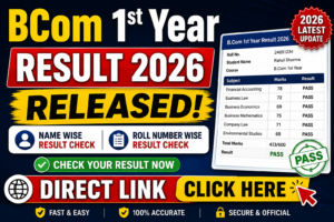 Bcom 1st year Result 2026