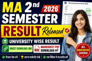 MA 2nd semester Result 2026