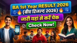BA 1st year Result 2026