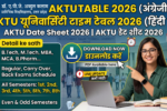 AKTU Time Table 2026