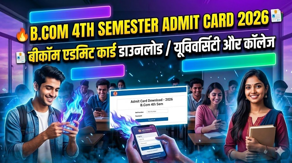 Bcom 4th Semester Admit Card 2026