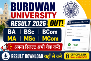Burdwan University Result 2026